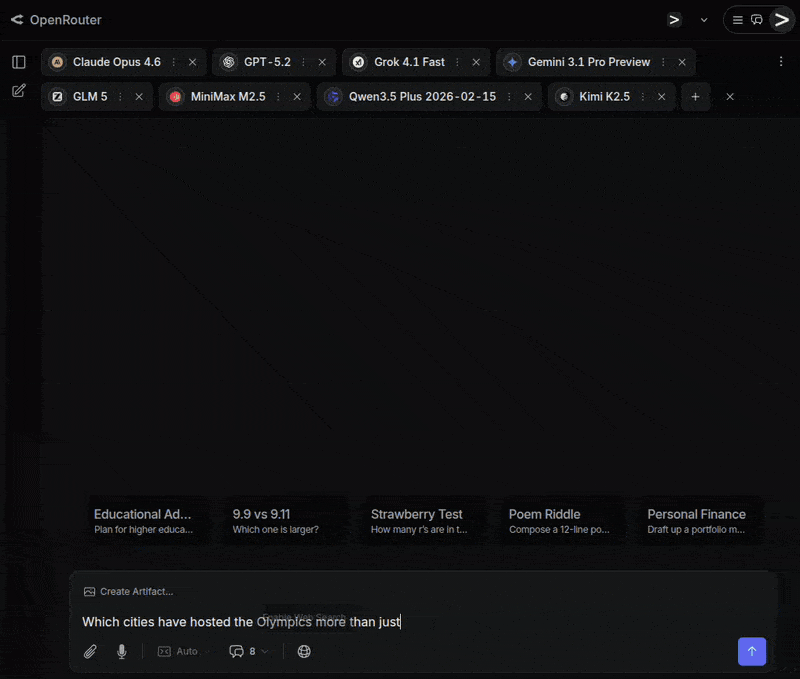 OpenRouter.ai Chat playroom